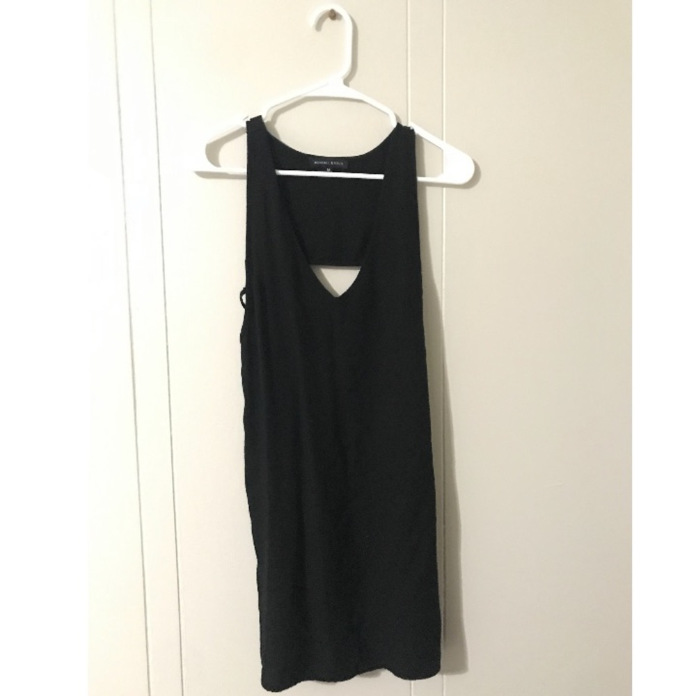 Black straight dress w cutouts